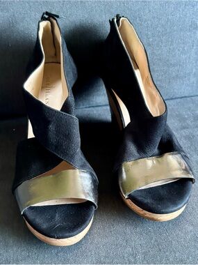 Cole Haan Elegant Black and Silver Women's Shoes